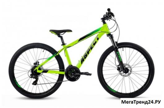 26"Велосипед Aspect NICKEL рама All 16,HD,Зеленый-черный 2023