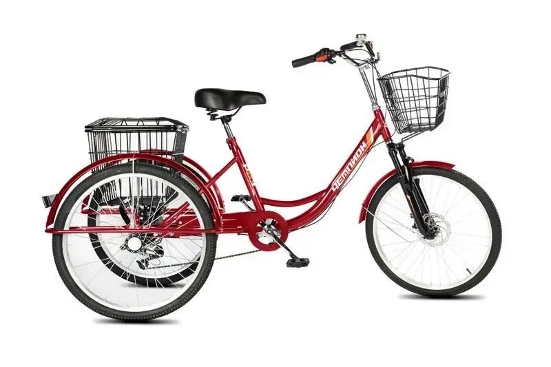 20" Велосипед 3-х колесный для взрослых РВЗ, красный