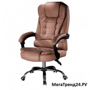 Кресло руководителя массажное эргономичное MegaTrend 606 янтарный без подножки