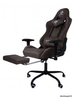 Купить Игровое компьютерное кресло MegaTrend с подножкой 305F GT Racer коричневый в Саранске за 14600 руб