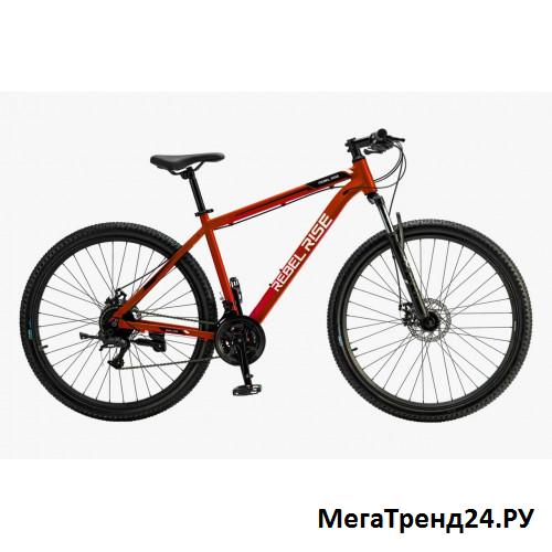 26" Велосипед REBEL RISE 004, 17 рама алюминий, 21ск., вилка амортиз., сталь, красный